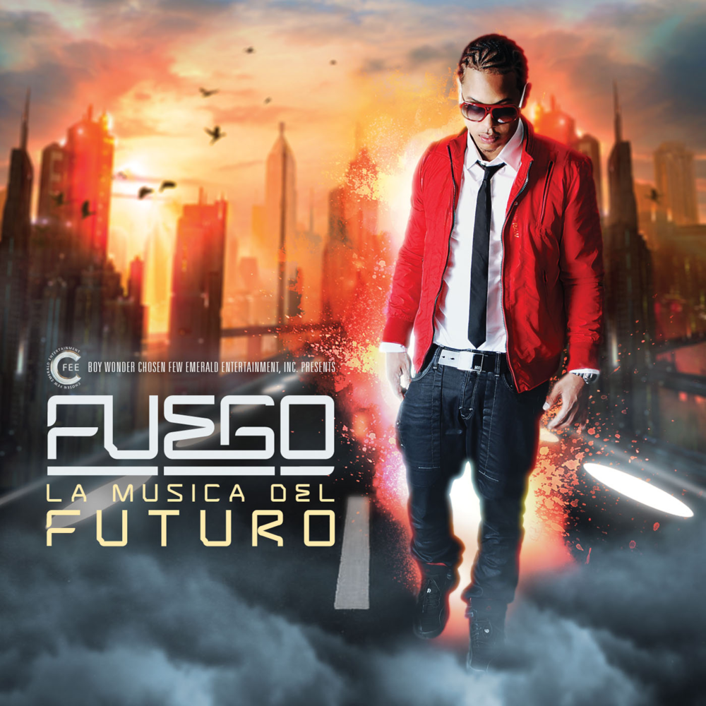 Album cover art for "No Me Dispares" by Fuego