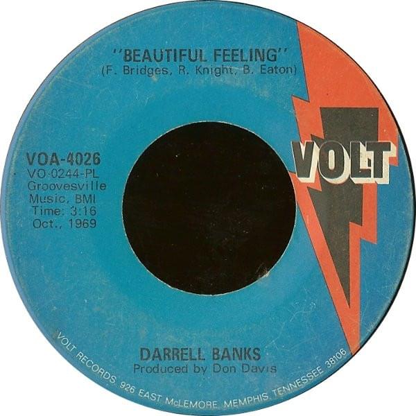 Album cover art for "Beautiful Feelings" by Darrell Banks