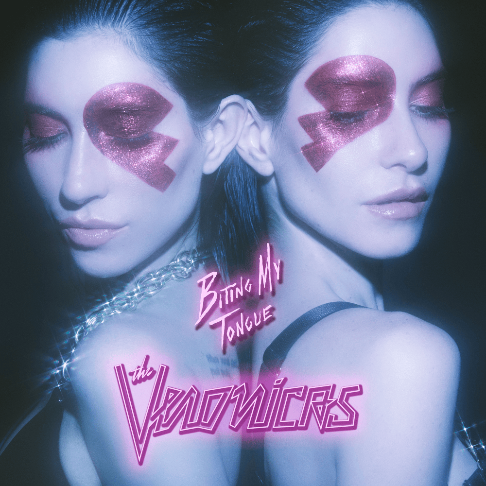 Album cover art for "Biting My Tongue" by The Veronicas