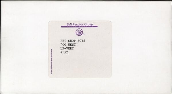 Album cover art for "Go West [Video Mix]" by Pet Shop Boys