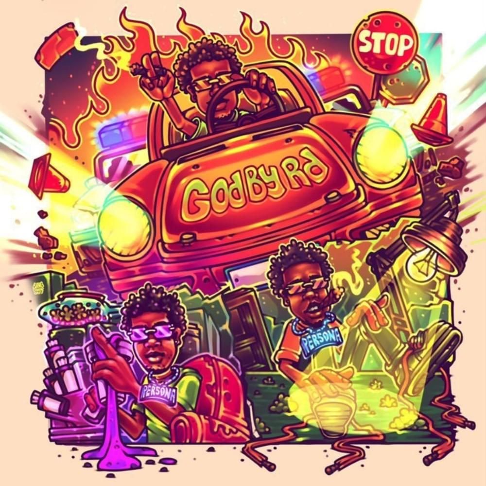 Album cover art for "Godby Rd." by LoLife Blacc