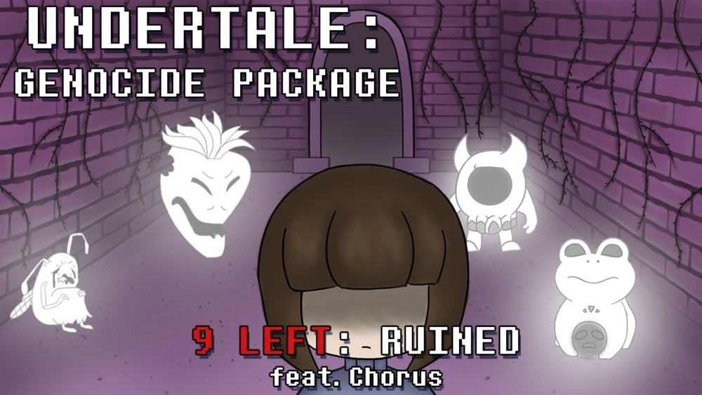 Album cover art for "Ruined" by Man on the Internet & Undertale the Musical Chorus