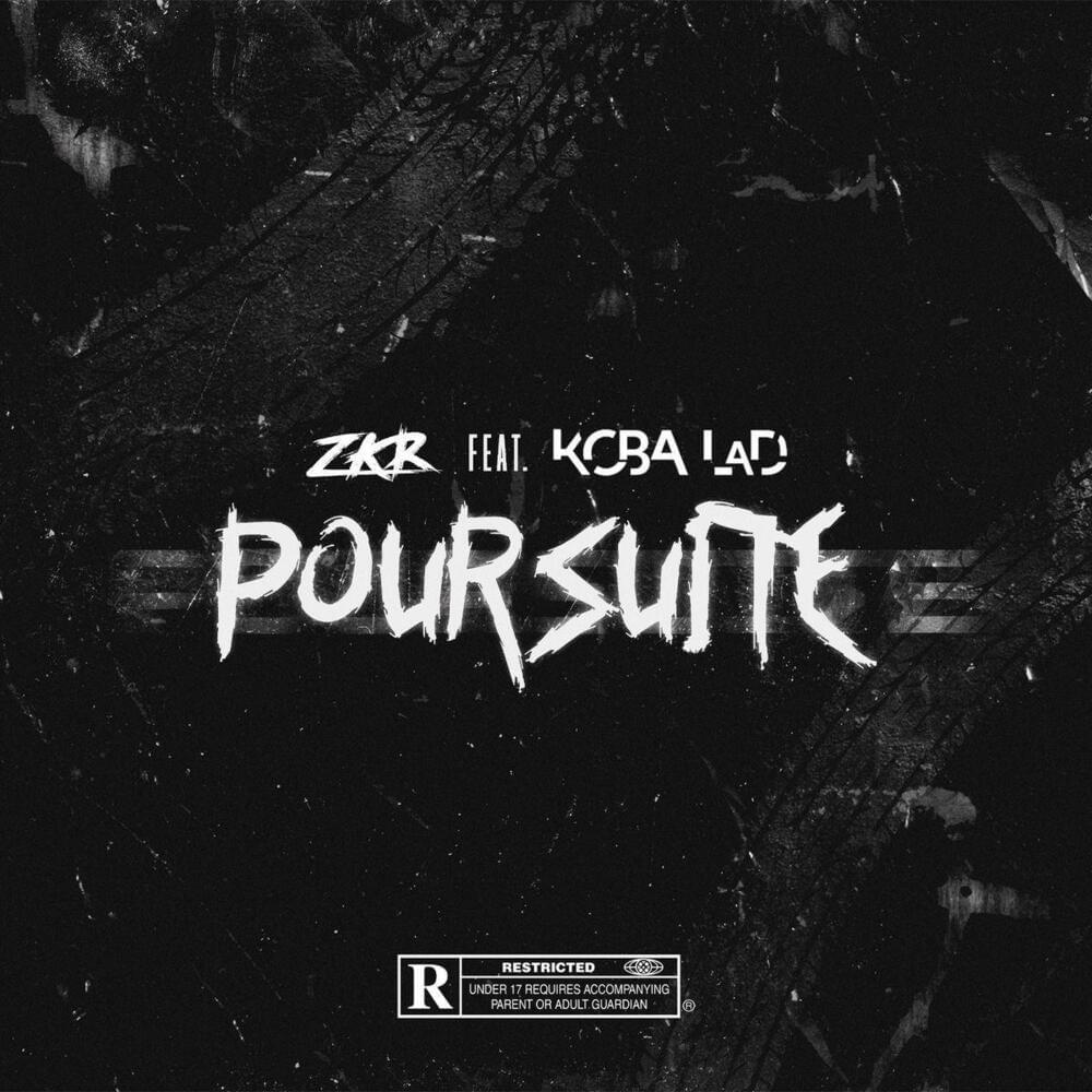 Album cover art for "Poursuite" by Zkr & Koba LaD