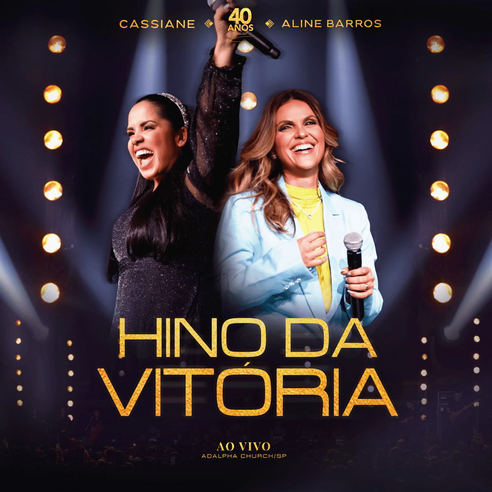 Album cover art for "Hino da Vitória (Ao Vivo)" by Cassiane