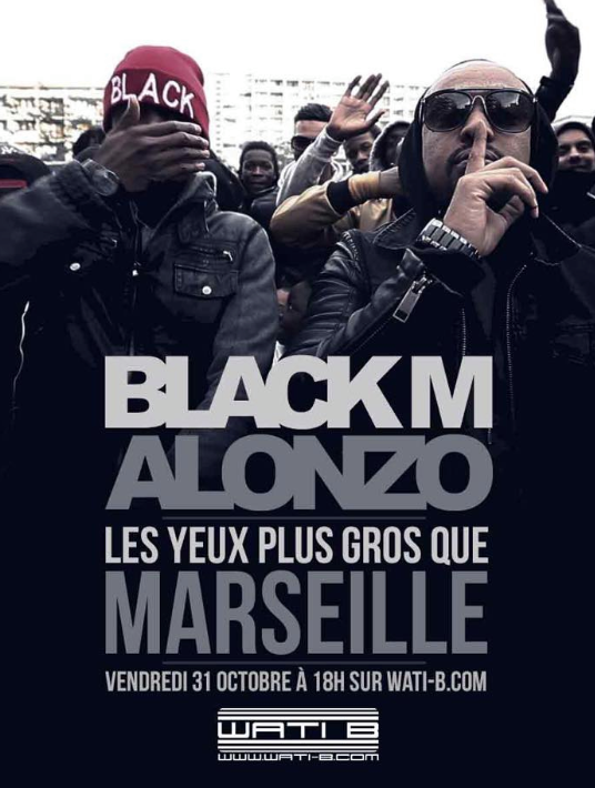Album cover art for "Les yeux plus gros que Marseille" by Black M & Alonzo