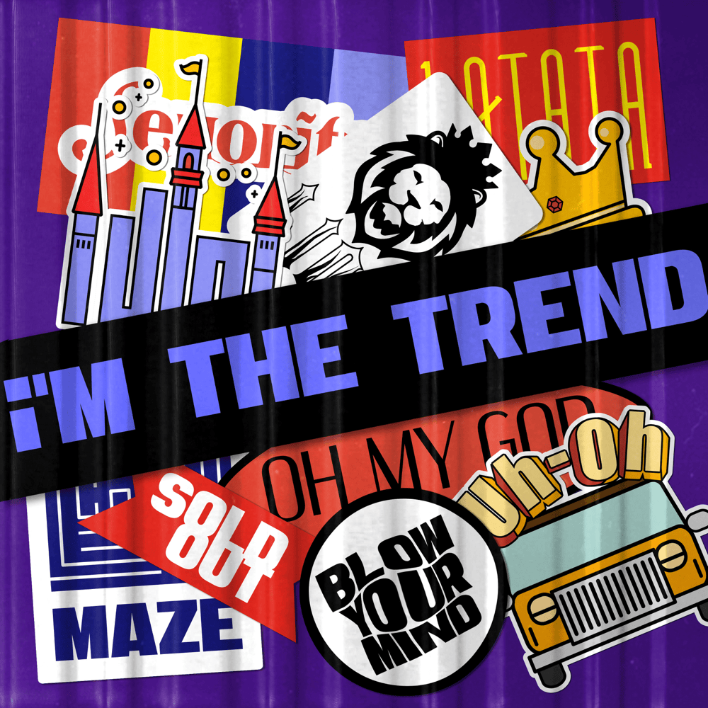 Album cover art for "i’M THE TREND" by i-dle (아이들)