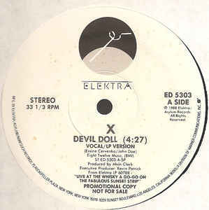 Album cover art for "Devil Doll" by X
