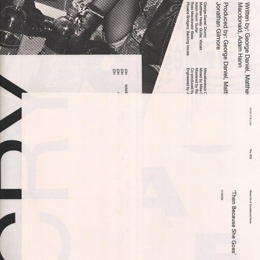 Album cover art for "Then Because She Goes" by The 1975