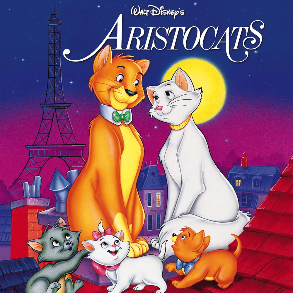 Album cover art for "Katzen brauchen furchtbar viel Musik" by Walt Disney Records Germany