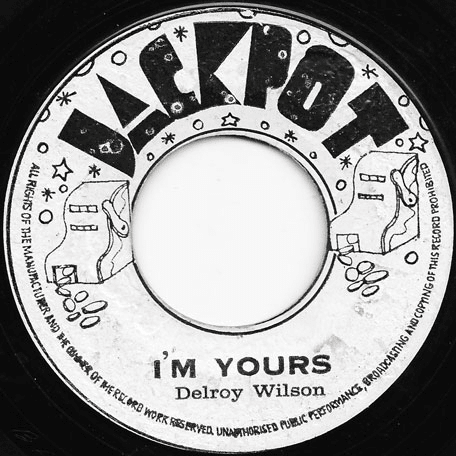 Album cover art for "I’m Yours" by Delroy Wilson