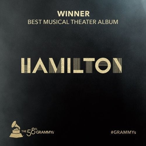Album cover art for "Grammys 2016: Best Musical Theater Album Acceptance Speech" by Lin-Manuel Miranda