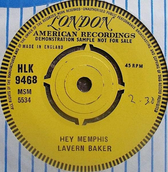 Album cover art for "Hey Memphis" by LaVern Baker