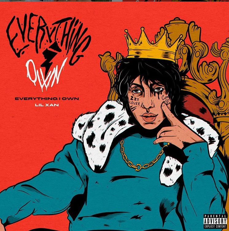 Album cover art for "Everything I Own" by Lil Xan