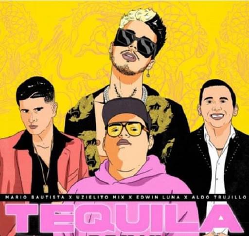 Album cover art for "Tequila (Remix)" by Mario Bautista & Edwin Luna y La Trakalosa de Monterrey