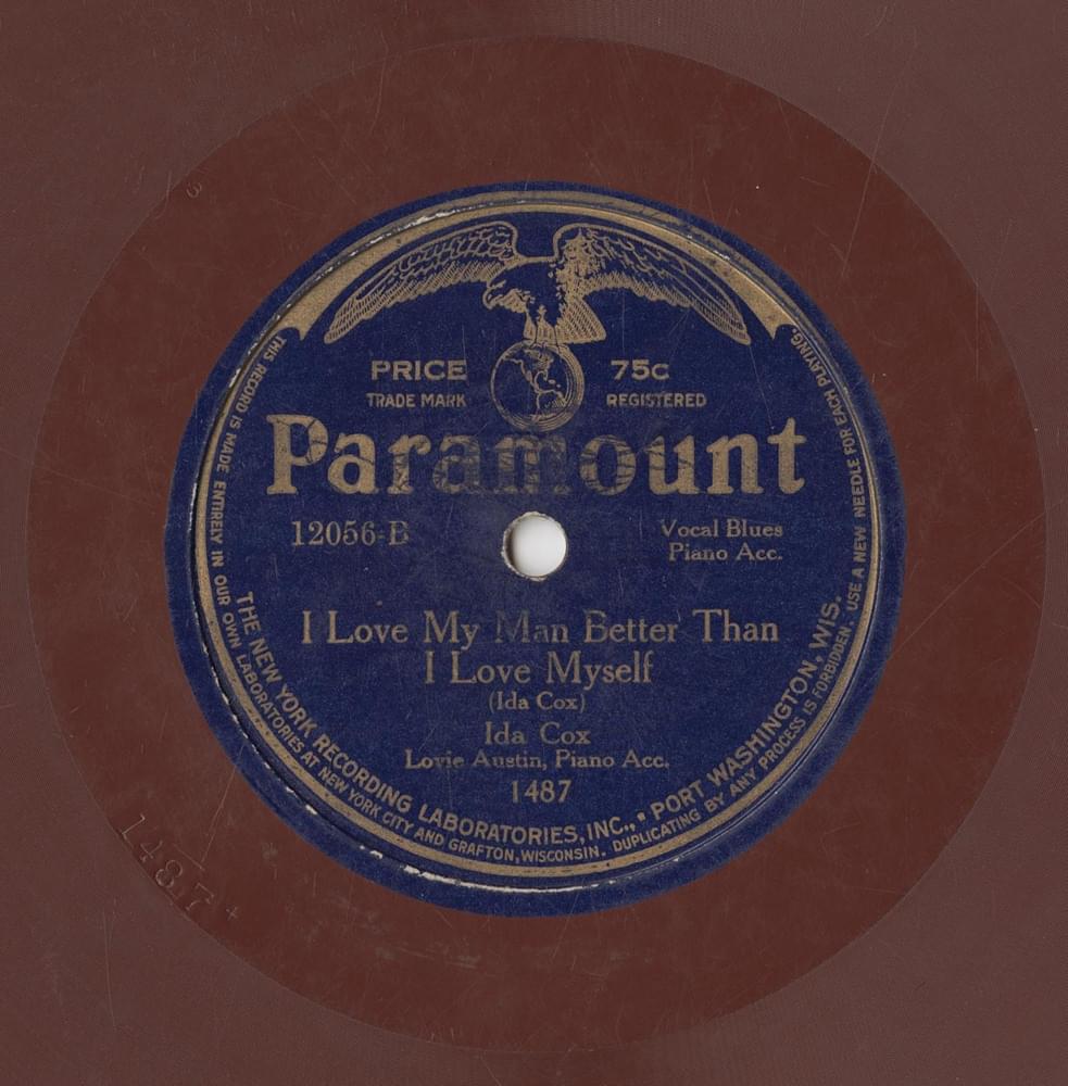 Album cover art for "I Love My Man Better Than I Love Myself" by Ida Cox