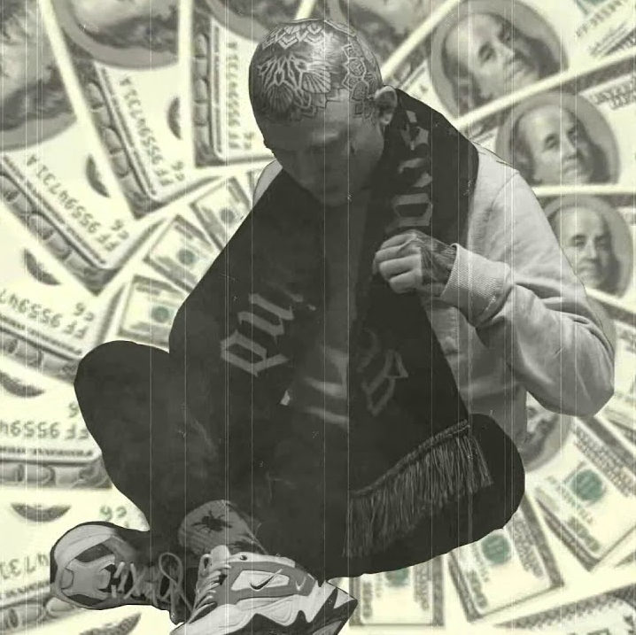 Album cover art for "kawałek o pieniądzach" by Deys