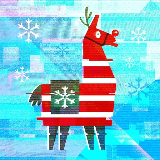Album cover art for "Merry Mix" by Fortnite