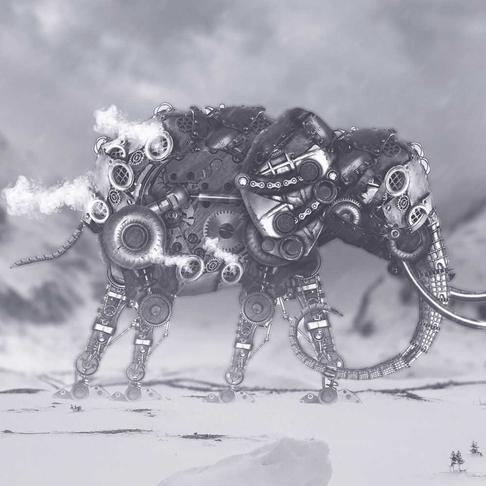 Album cover art for "Elephant Ears" by Unlike Pluto