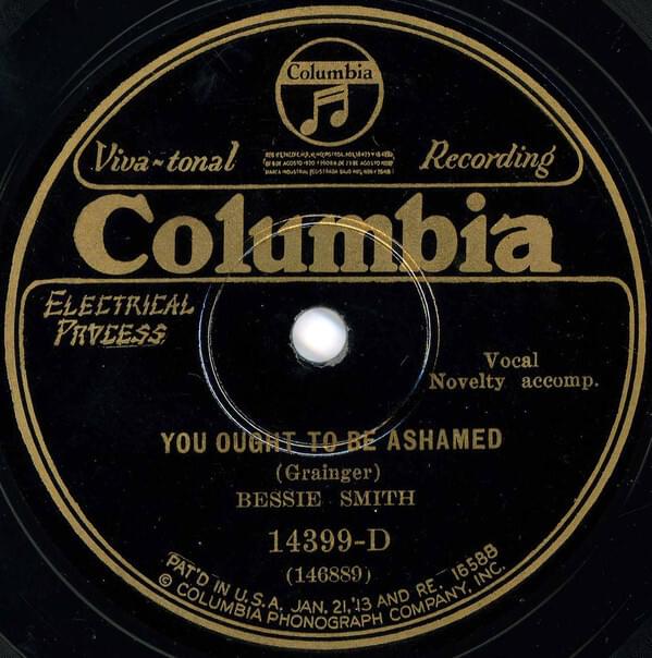 Album cover art for "You Ought to Be Ashamed" by Bessie Smith