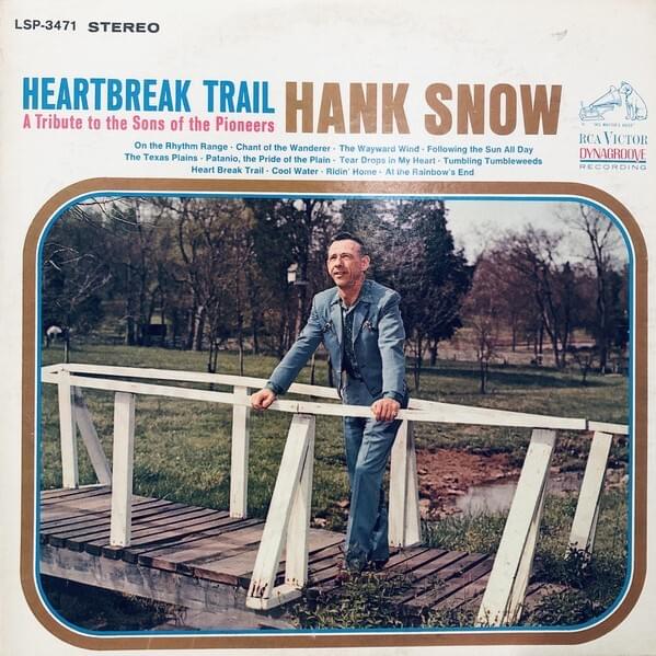 Album cover art for "The Texas Plains" by Hank Snow
