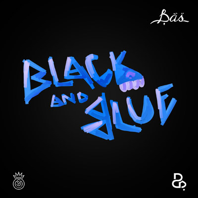Album cover art for "Black & Blue" by Bas