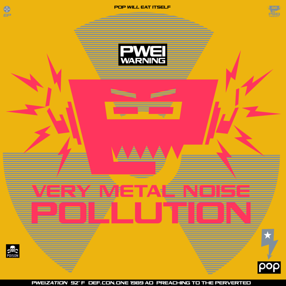 Album cover art for "PWEI-zation" by Pop Will Eat Itself