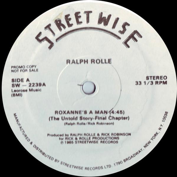 Album cover art for "Roxanne’s a Man (The Untold Story—Final Chapter)" by Ralph Rolle