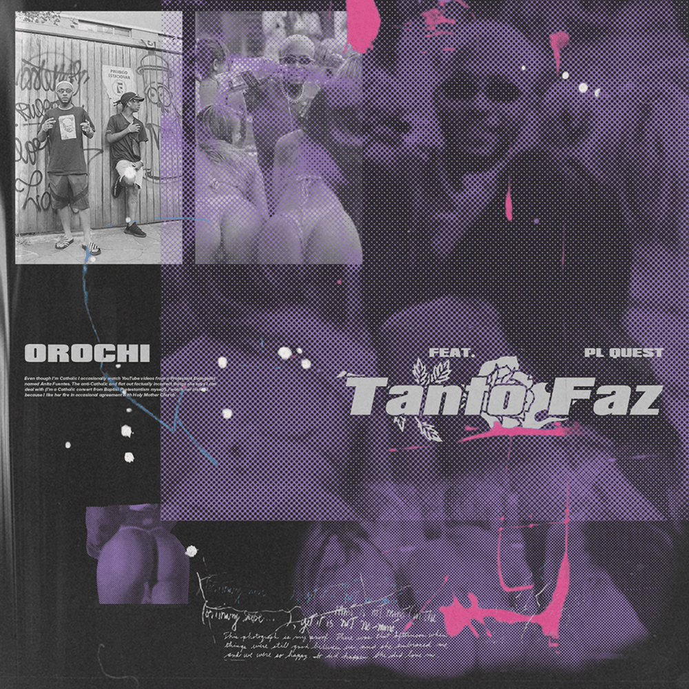 Album cover art for "Tanto Faz" by Orochi & PL Quest