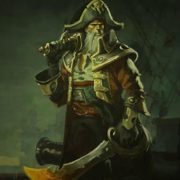 Album cover art for "Captain Gangplank" by League of Legends