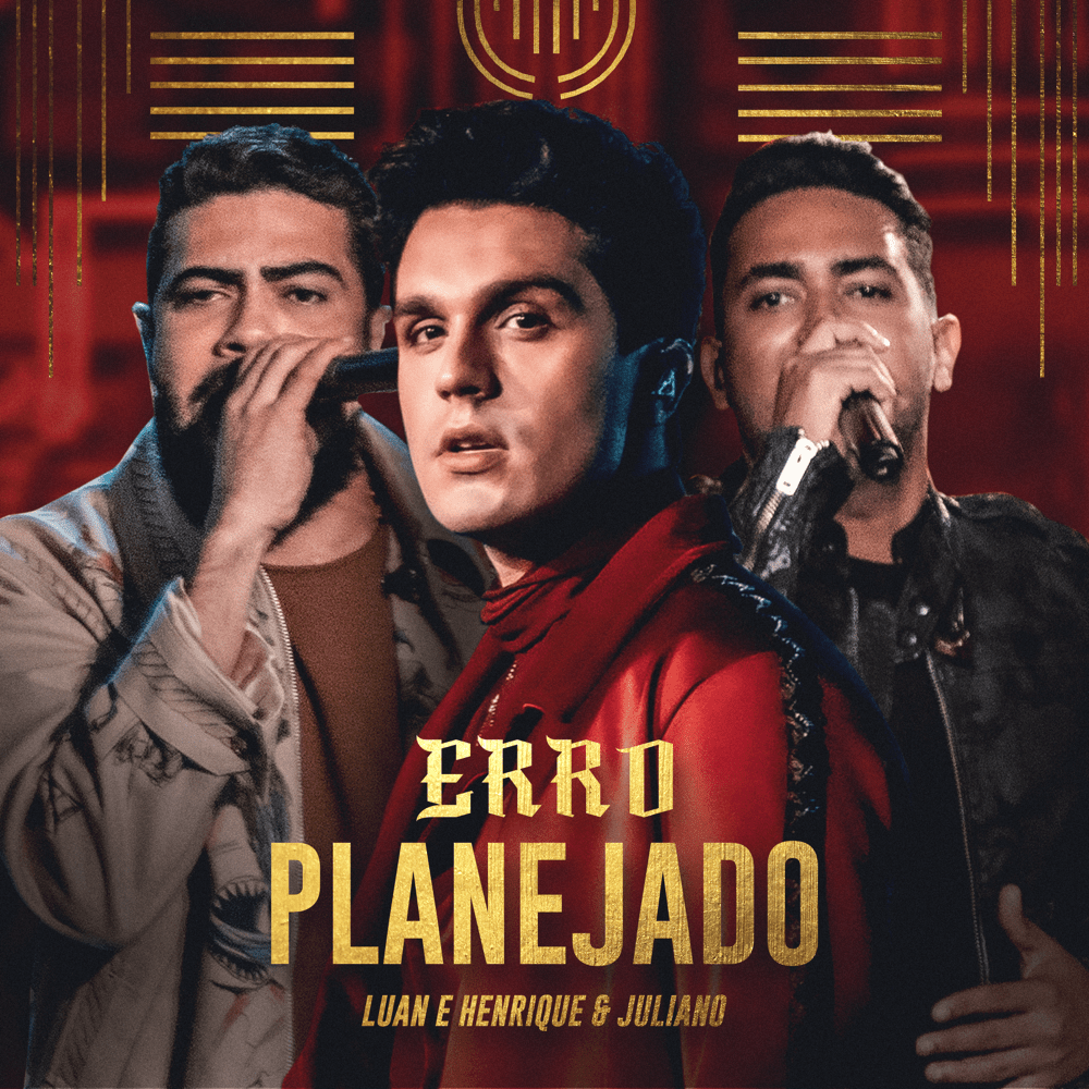 Album cover art for "ERRO PLANEJADO (Ao Vivo)" by Luan Santana