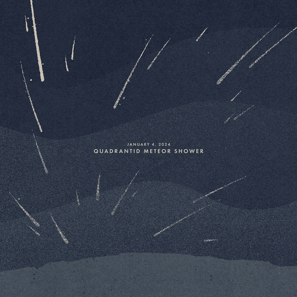 Album cover art for "January 4, 2024: Quadrantid Meteor Shower" by Sleeping At Last
