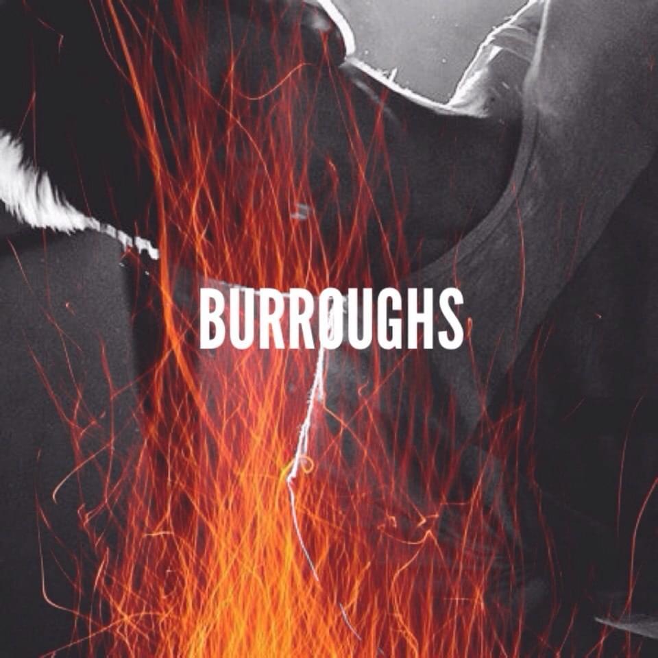 Album cover art for "Burroughs" by Loqiemean & SlippahNeSpi & NDS Flava & Markul