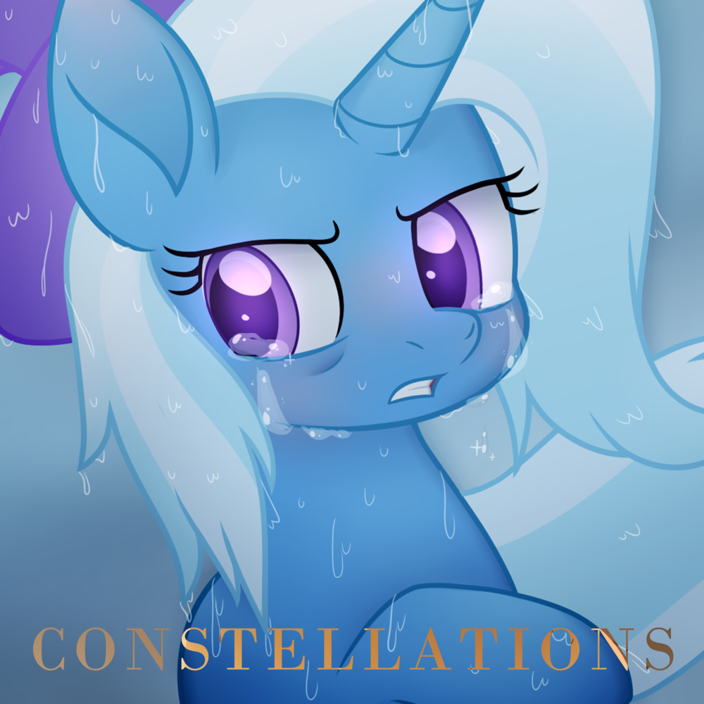 Album cover art for "Constellations" by PrinceWhateverer & Cadie VA
