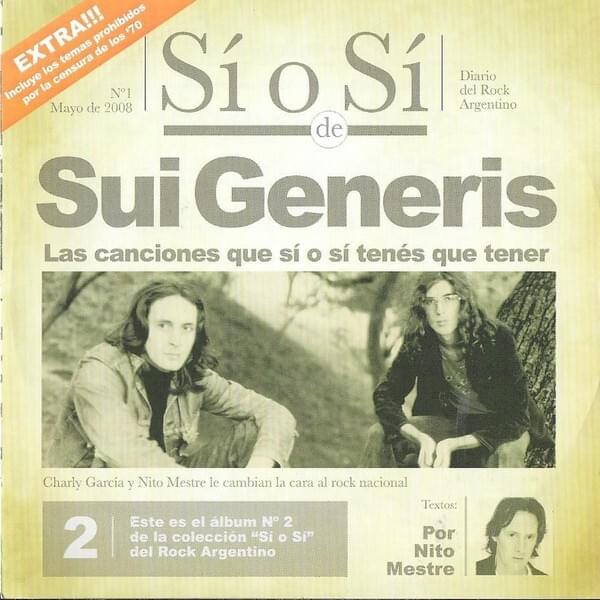 Cover image for Sí O Sí - Diario del Rock Argentino - Sui Generis