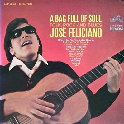 Album cover art for "Masters Of War" by José Feliciano