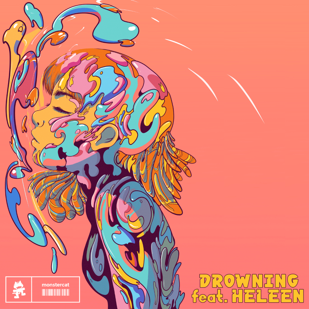 Album cover art for "Drowning" by ARMNHMR & Heleen