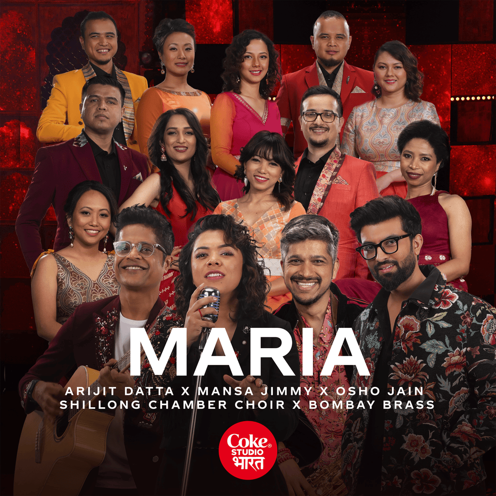 Album cover art for "Maria" by Arijit Datta & Bombay Brass & Shillong Chamber Choir