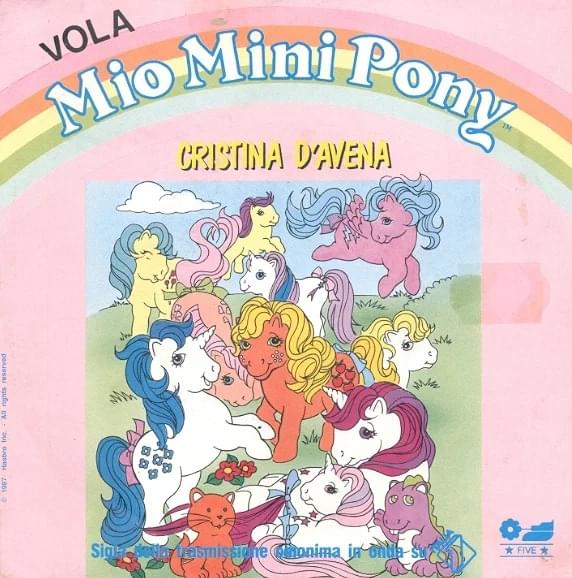 Album cover art for "Vola mio mini Pony" by Cristina D’Avena