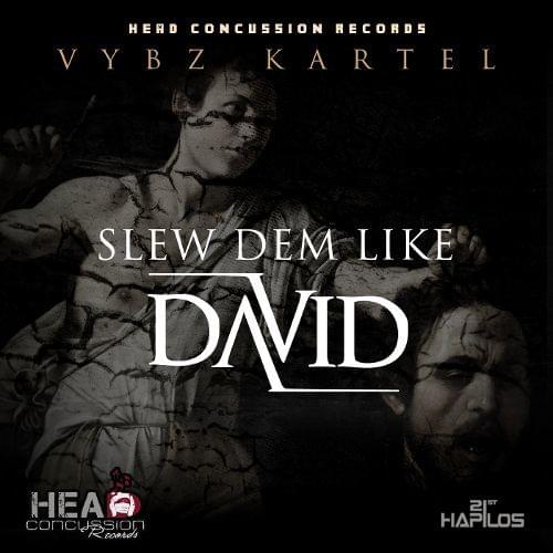 Album cover art for "Slew Dem Like David" by Vybz Kartel