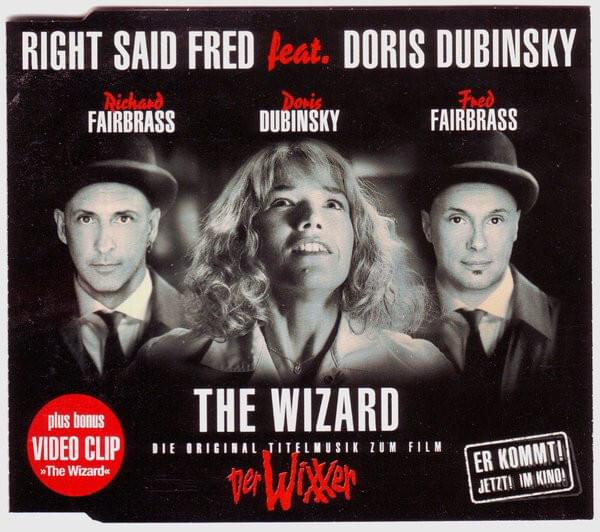 Album cover art for "The Wizard" by Right Said Fred & Doris Dubinsky