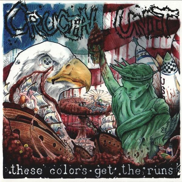 Album cover art for "Five Inches of Oppression" by Crucial Unit