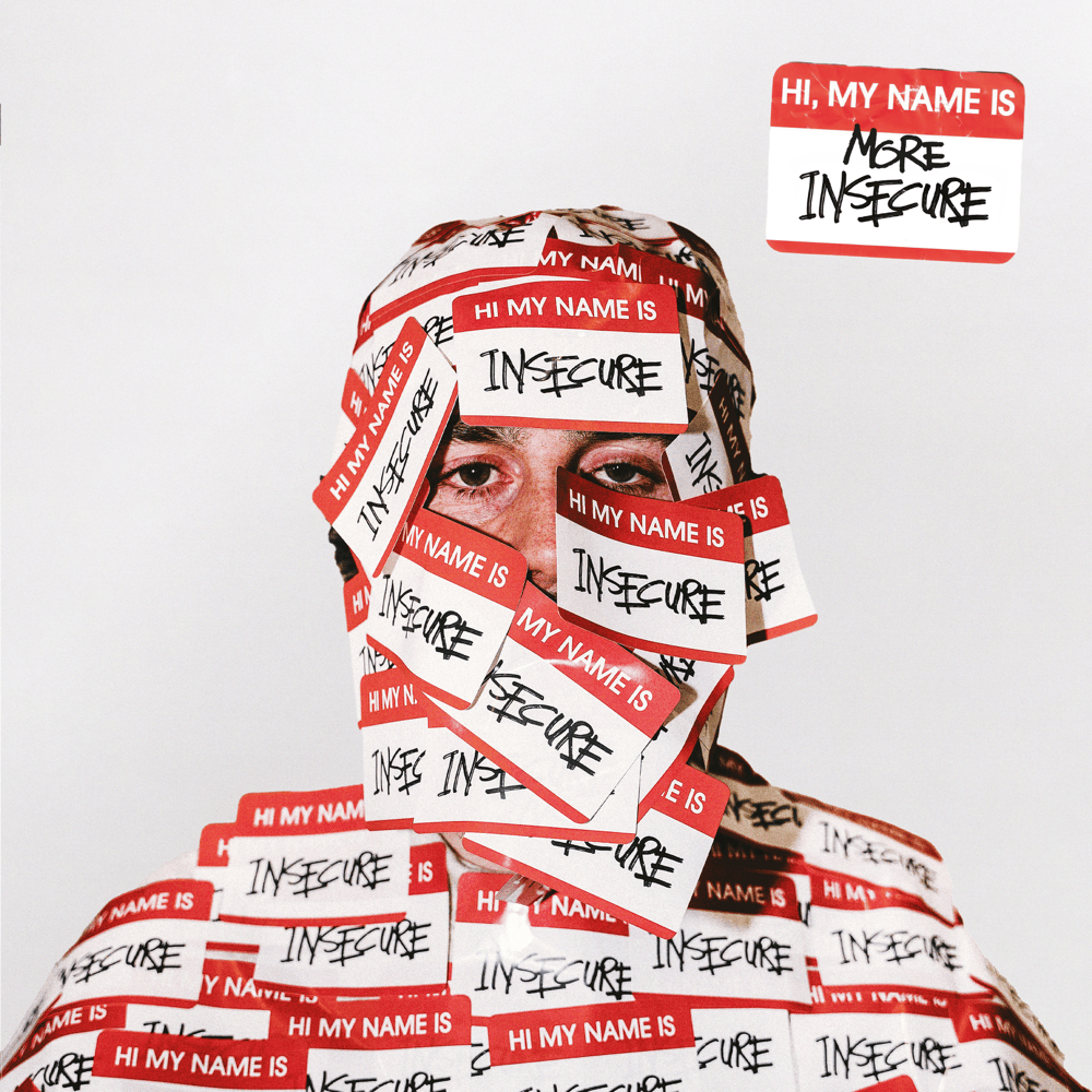 Album cover art for "hi, my name is insecure. - live at the champ" by Sam Tompkins