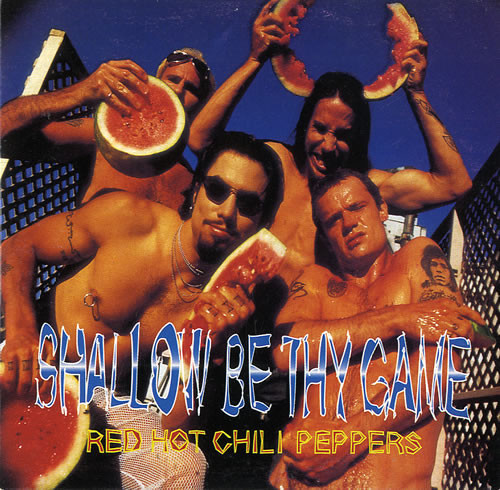 Album cover art for "Shallow Be Thy Game" by Red Hot Chili Peppers