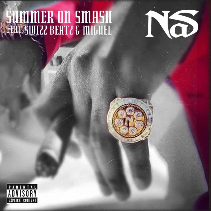 Album cover art for "Summer on Smash" by Nas & Miguel & Swizz Beatz