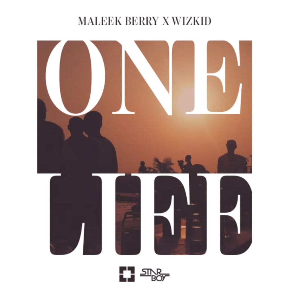 Album cover art for "One Life" by Maleek Berry & Wizkid