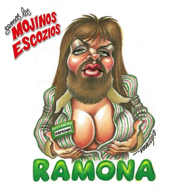 Album cover art for "Ramona (Qué Gran Persona)" by Mojinos Escozios