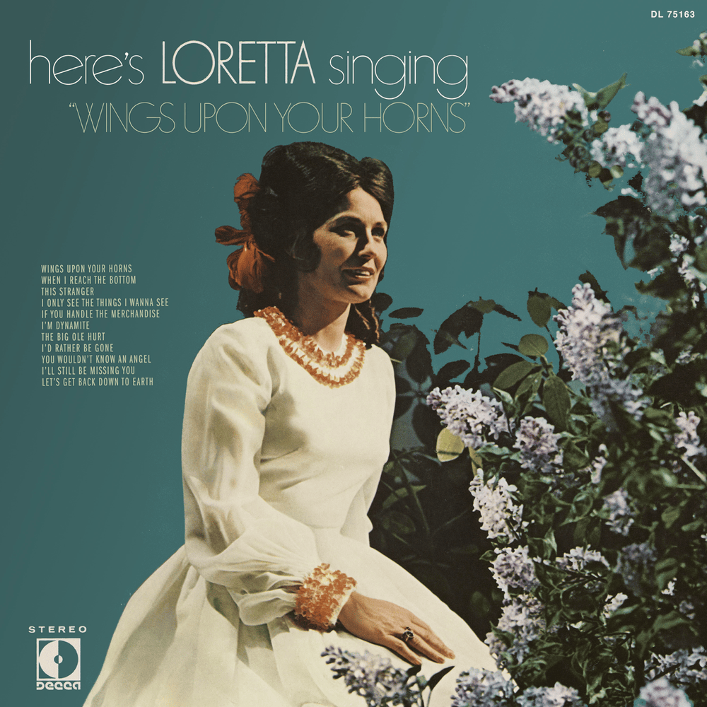 Album cover art for "Wings Upon Your Horns" by Loretta Lynn