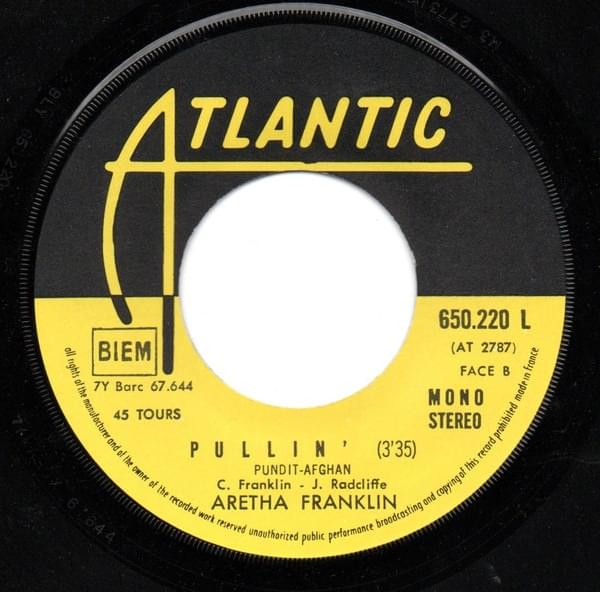 Album cover art for "Pullin’" by Aretha Franklin