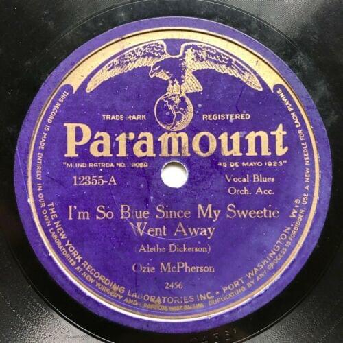 I’m So Blue Since My Sweetie Went Away by Ozie McPherson