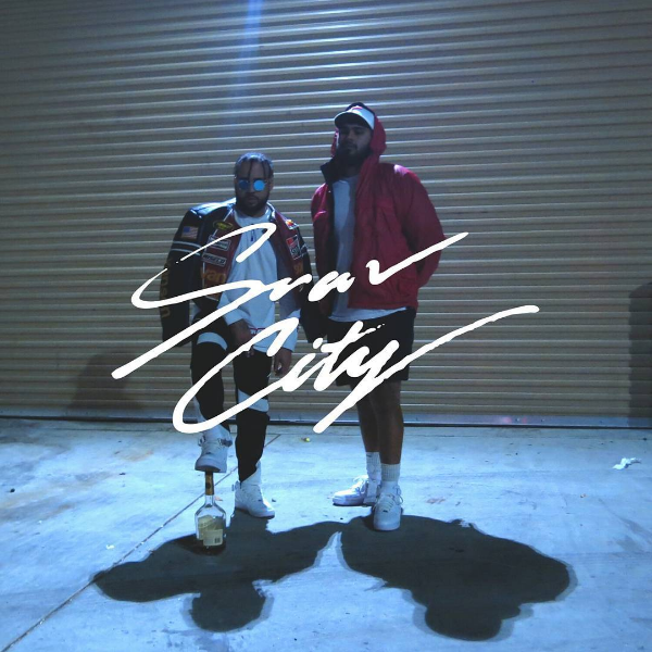 Album cover art for "SuavCity" by Rossi Rock & Bodega Bamz